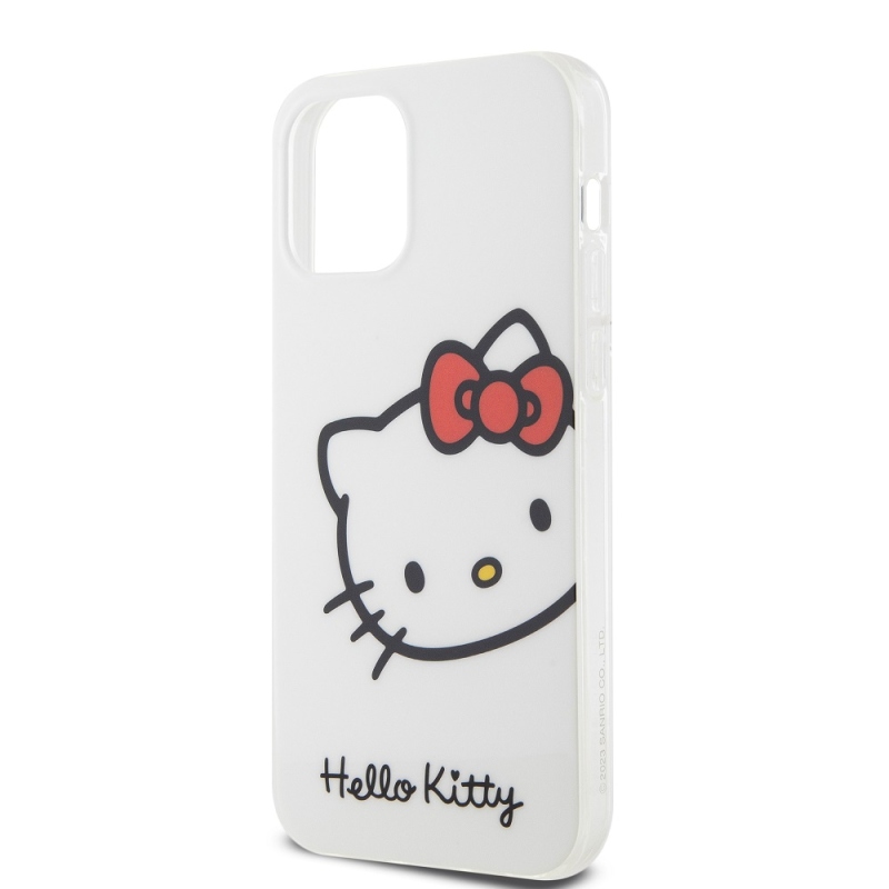 Hello Kitty IML Head Logo Zadní Kryt pro iPhone 12/12 Pro White 