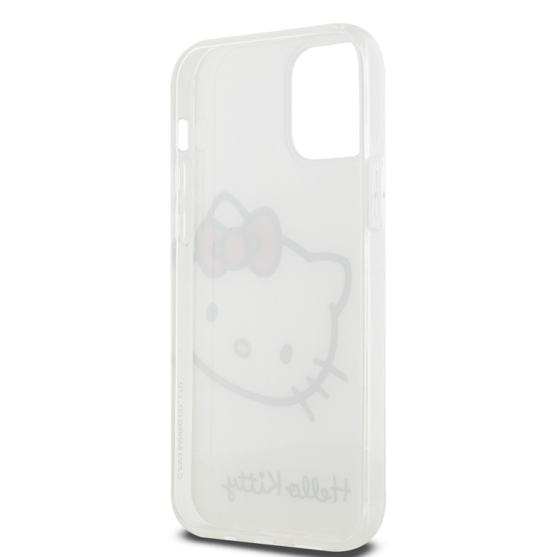 Hello Kitty IML Head Logo Zadní Kryt pro iPhone 12/12 Pro White 