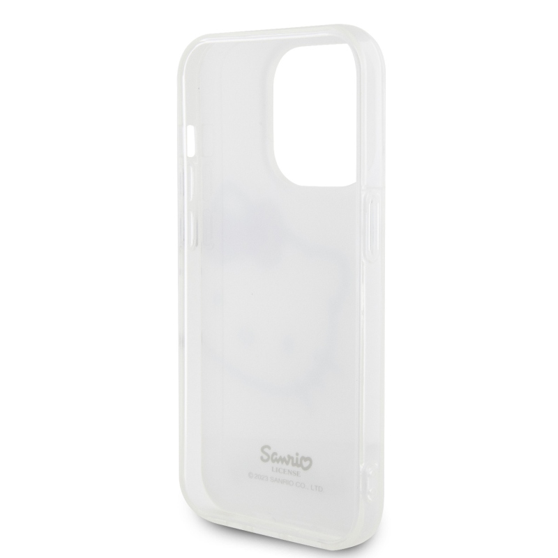 Hello Kitty IML Head Logo Zadní Kryt pro iPhone 13 Pro White 