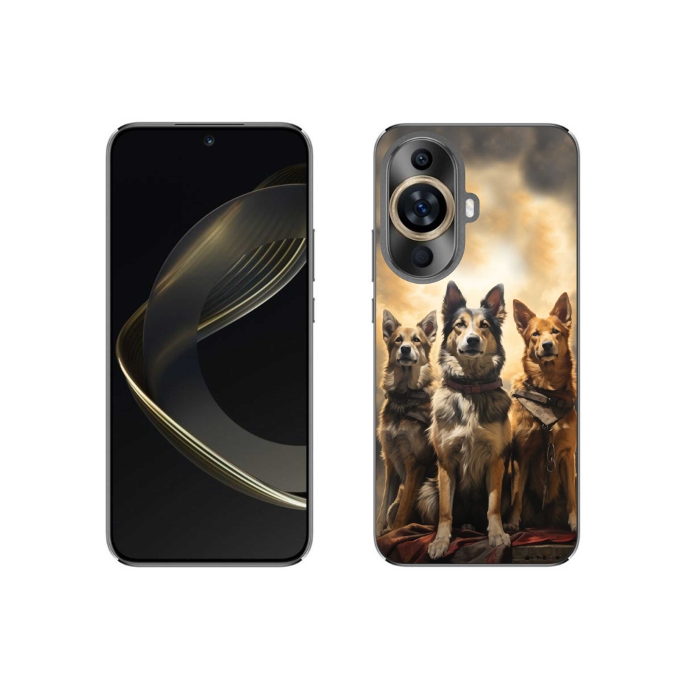 Gelový kryt mmCase na Huawei Nova 11 - tři psi