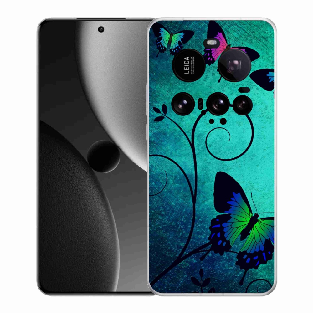Gelový kryt mmCase na Xiaomi 15 Ultra - barevní motýli