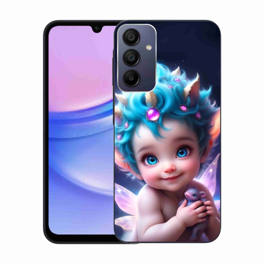 Gelový kryt mmCase na Samsung Galaxy A15 4G/5G - dítě s motýlími křídly