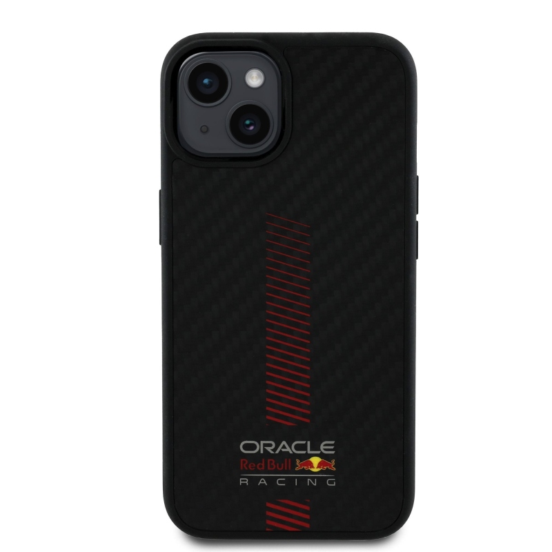 Red Bull Carbon Powerbar MagSafe Zadní Kryt pro iPhone 14 Black