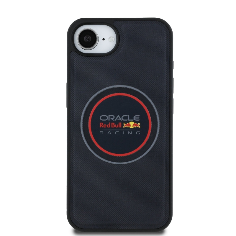 Red Bull PU Leather Red Ring MagSafe Zadní Kryt pro iPhone 16e Navy