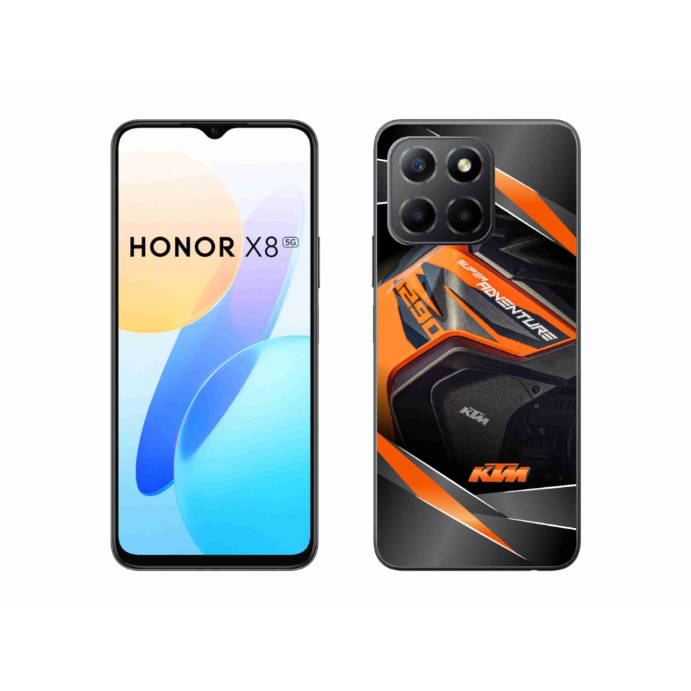 Gelový kryt mmCase na Honor X8 5G/Honor 70 Lite 5G - motorka ktm
