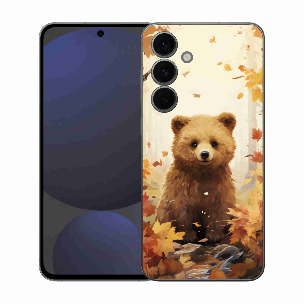 Gelový kryt mmCase na Samsung Galaxy S25 FE - medvěd v lese