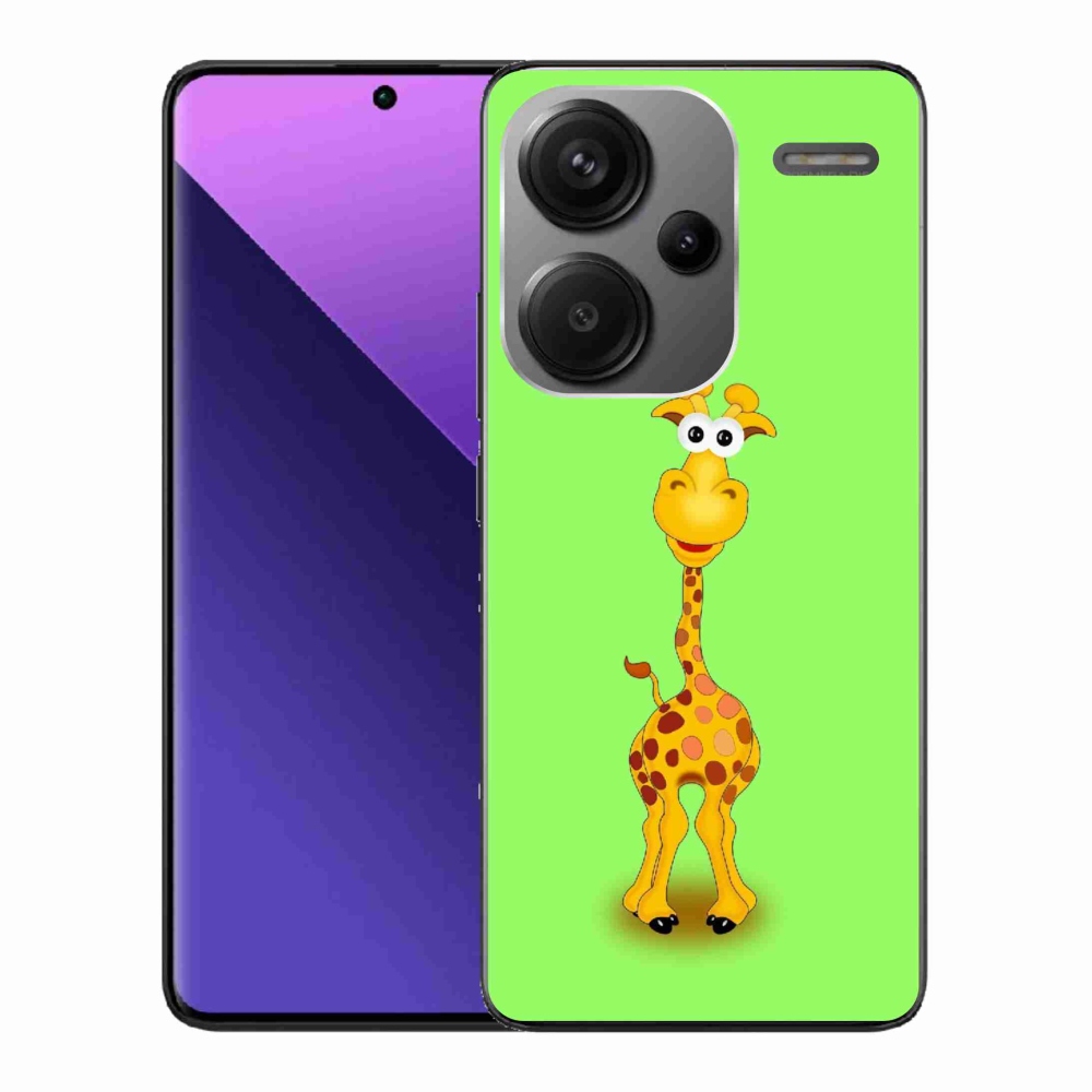 Gelový kryt mmCase na Xiaomi Redmi Note 13 Pro+ 5G - kreslená žirafa