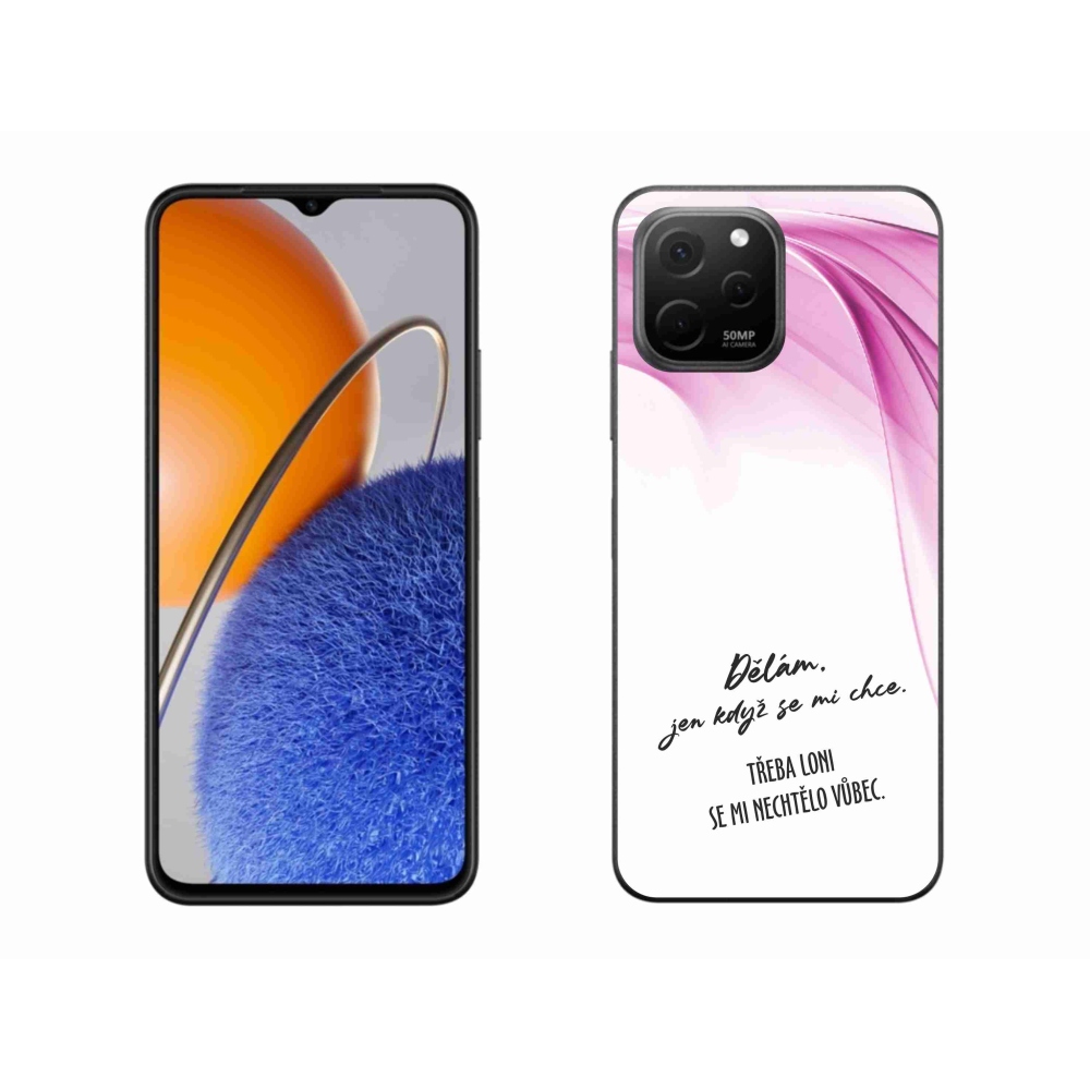 Gelový kryt mmCase na Huawei Nova Y61 - vtipný text 12 bílé pozadí