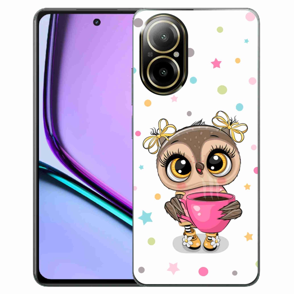 Gelový kryt mmCase na Realme C67 - kreslená sovička