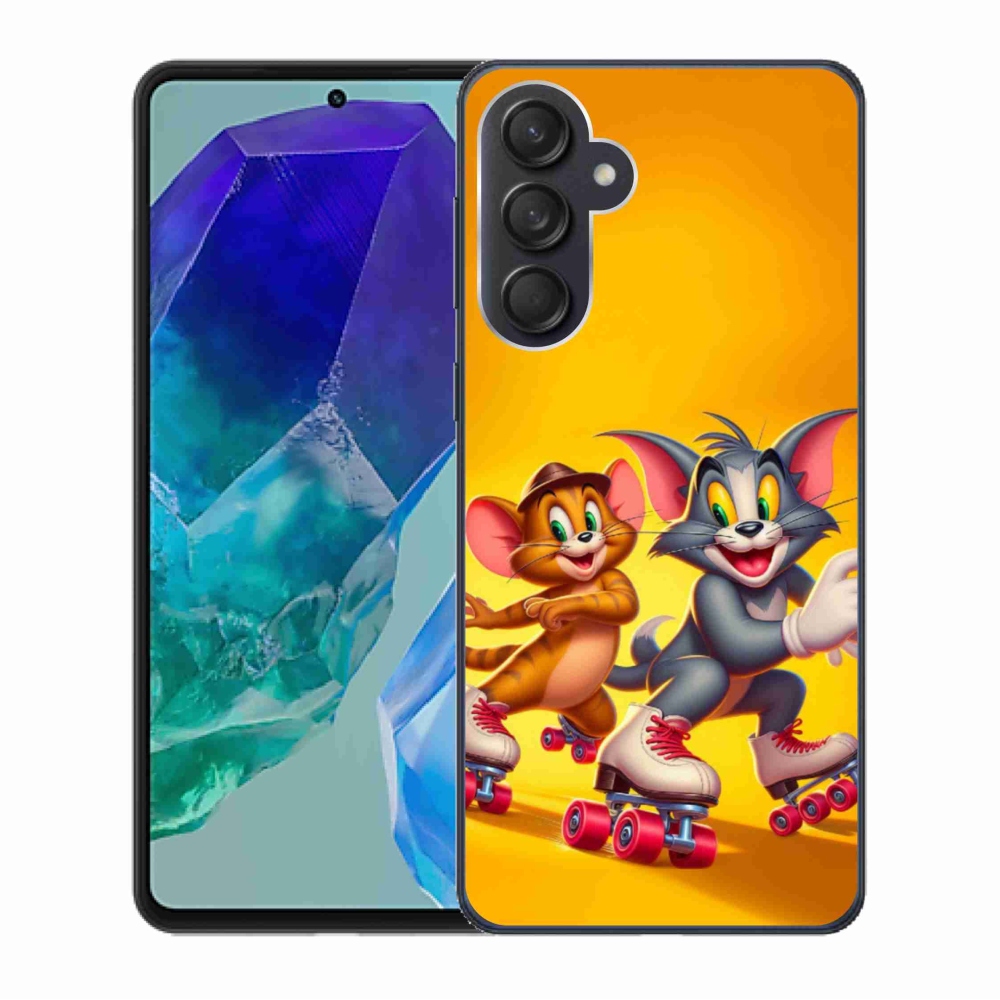 Gelový kryt mmCase na Samsung Galaxy M55 5G - tom a jerry