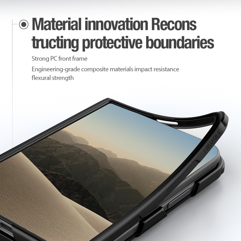 Nillkin Super Frosted FOLD Magnetic Zadní Kryt pro Apple iPhone Duo Black