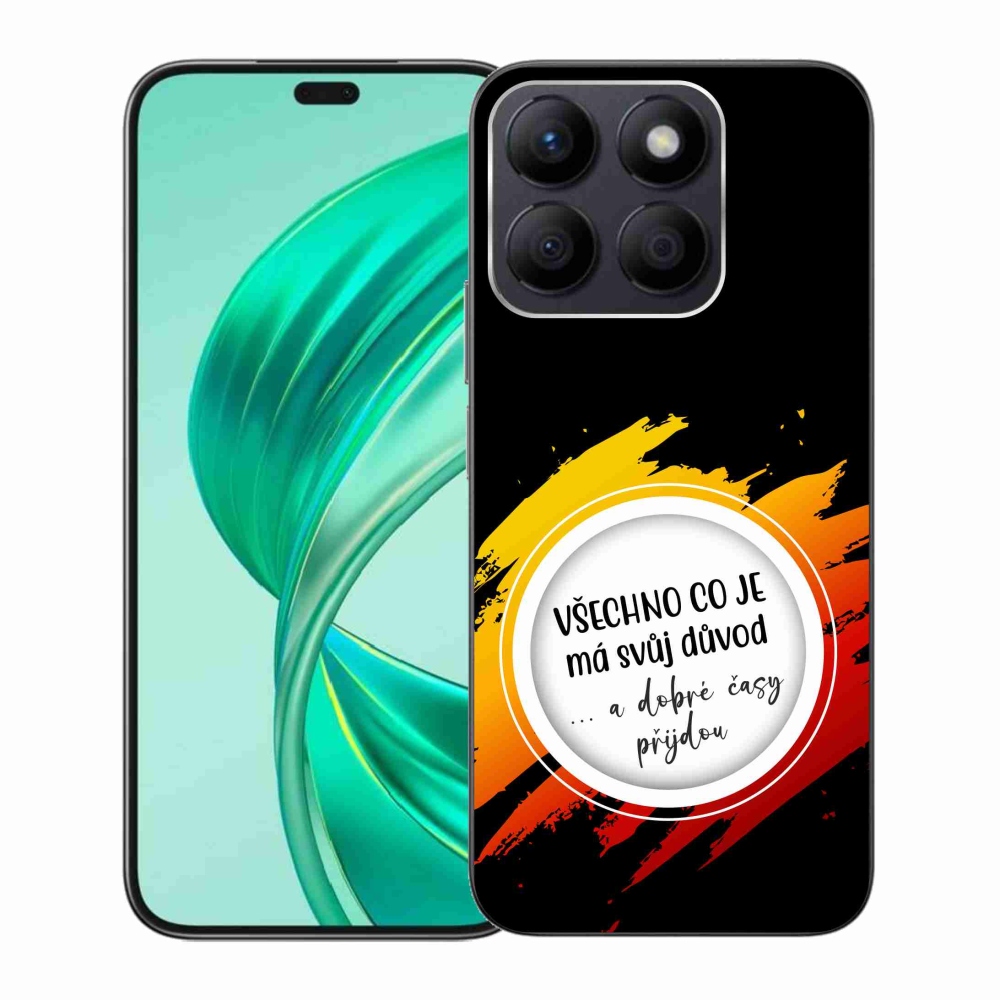 Gelový kryt mmCase na Honor X8b - citát 3 černé pozadí