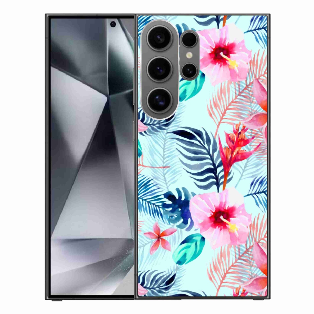 Gelový kryt mmCase na Samsung Galaxy S24 Ultra - květiny