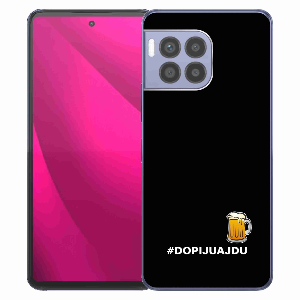 Gelový kryt mmCase na T-Mobile T Phone 2 Pro - pivní motiv 1 černé pozadí