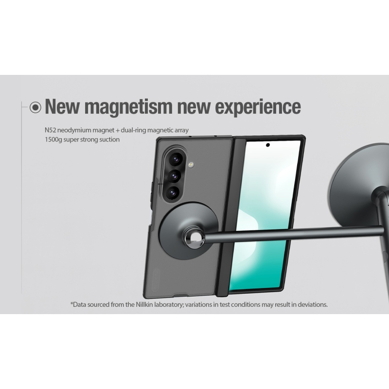 Nillkin Super Frosted FOLD Magnetic Zadní Kryt pro Samsung Galaxy Z Fold 8 Ultra Transparent Black