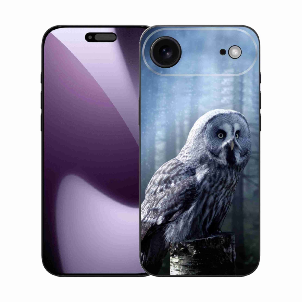 Gelový kryt mmCase na iPhone 17 Air - sova
