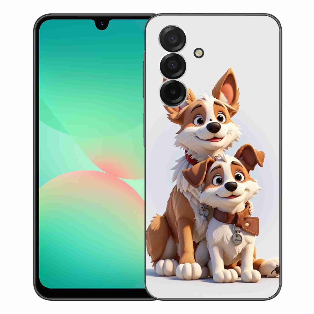 Gelový kryt mmCase na Samsung Galaxy A26 5G - kreslení psi