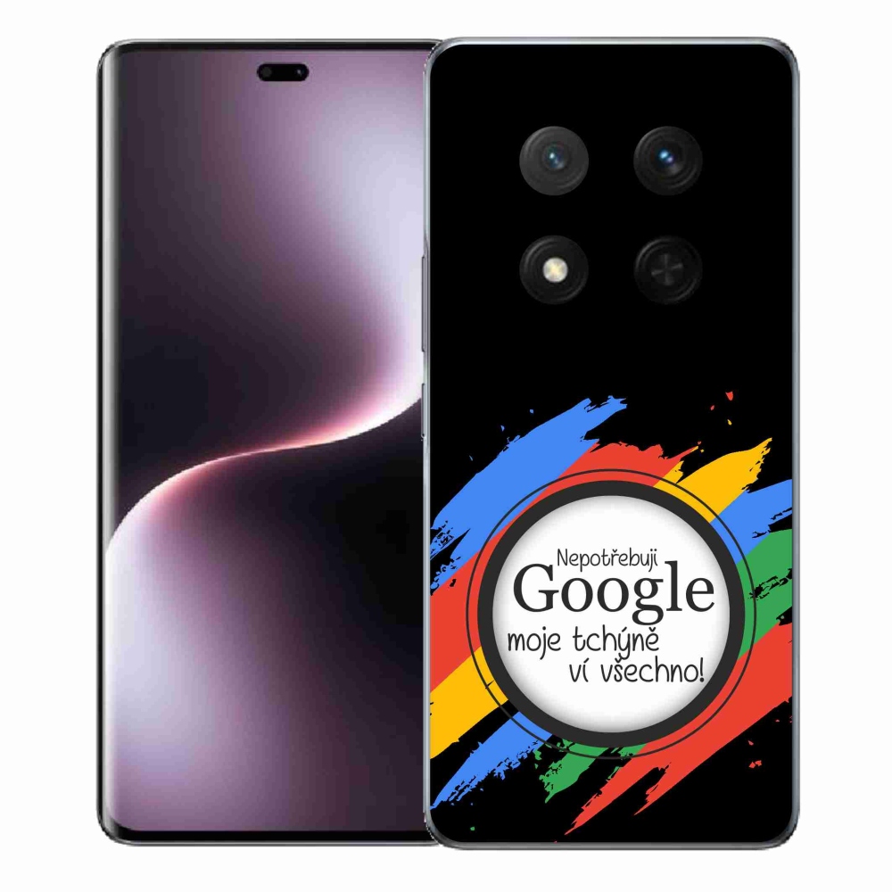 Gelový kryt mmCase na Honor Magic 7 Lite 5G - tchýně ví všechno černé pozadí