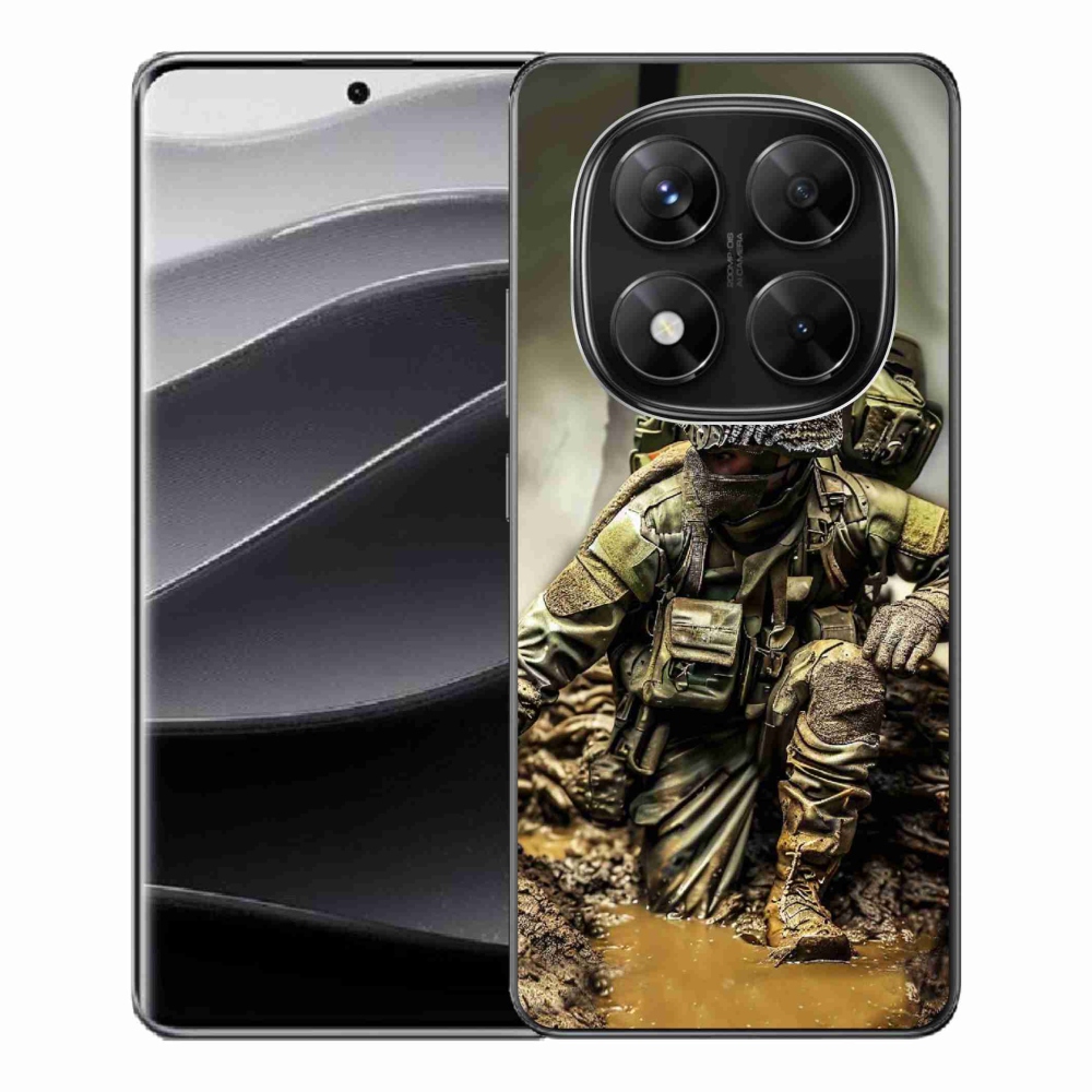 Gelový kryt mmCase na Xiaomi Redmi Note 14 Pro 5G/Poco X7 5G - voják