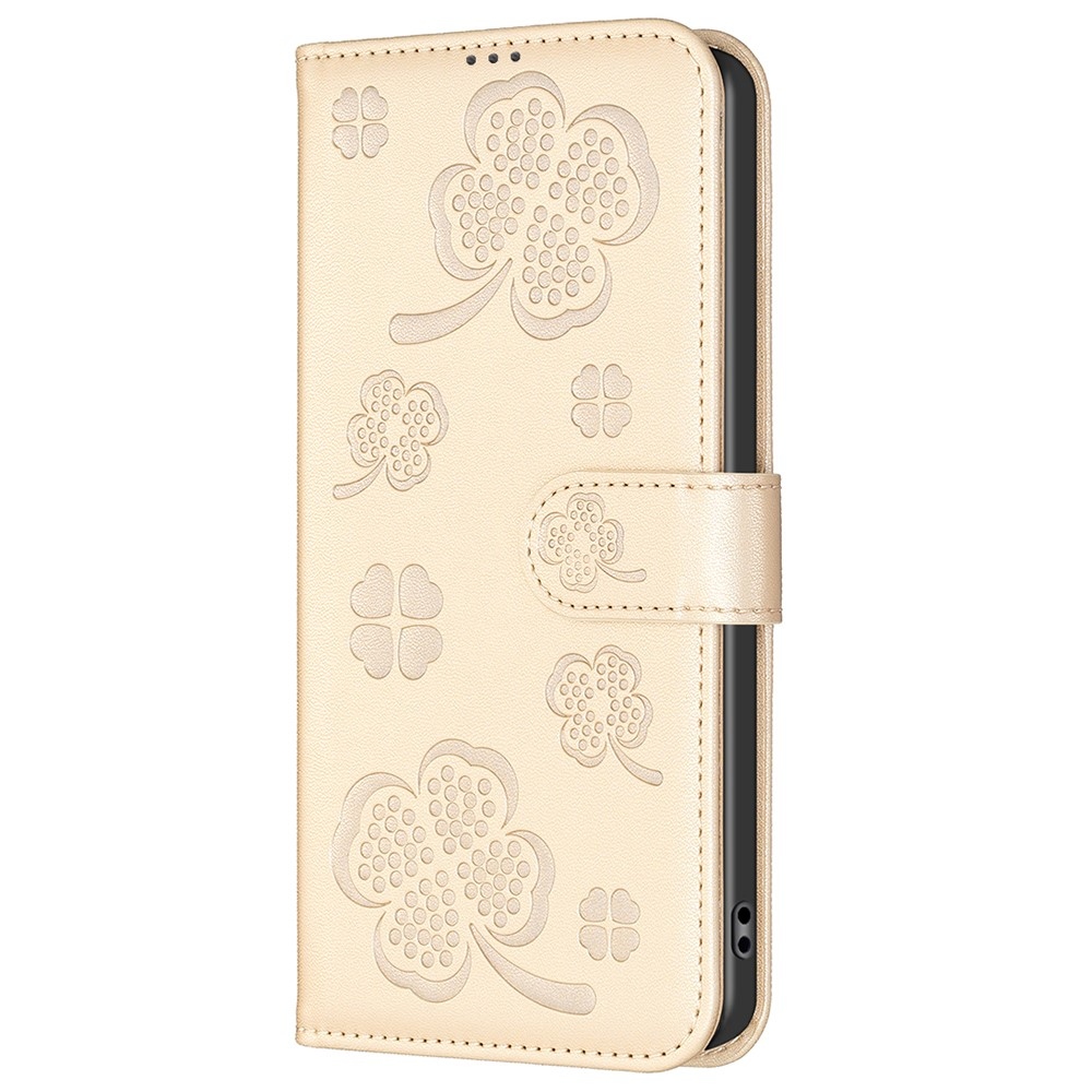 Clover knížkové pouzdro na Xiaomi Redmi 13 4G/Poco M6 4G - zlaté