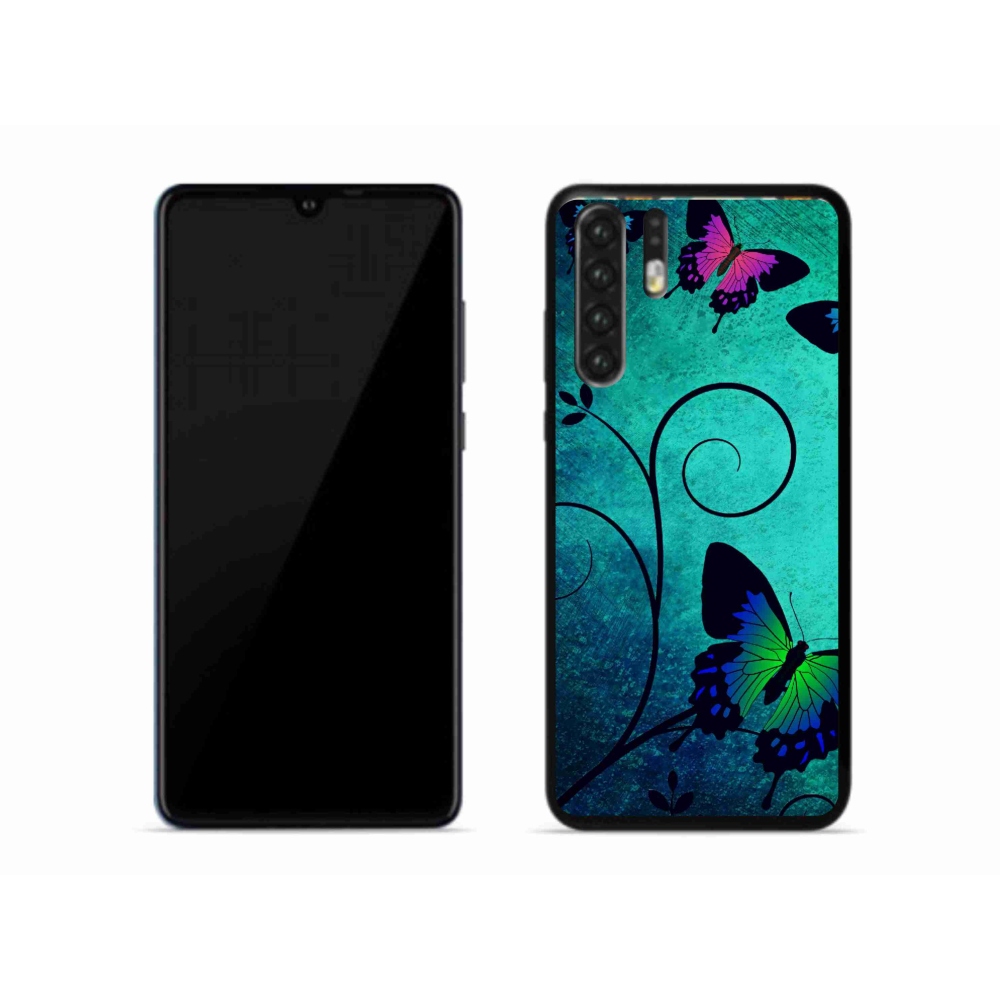 Gelový kryt mmCase na mobil Huawei P30 Pro - barevní motýli