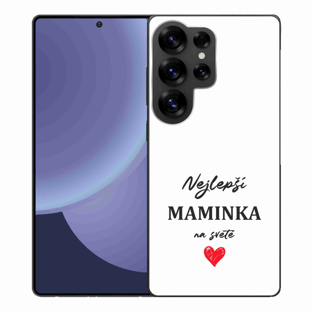 Gelový kryt mmCase na Samsung Galaxy S25 Ultra - nejlepší maminka 1 bílé pozadí