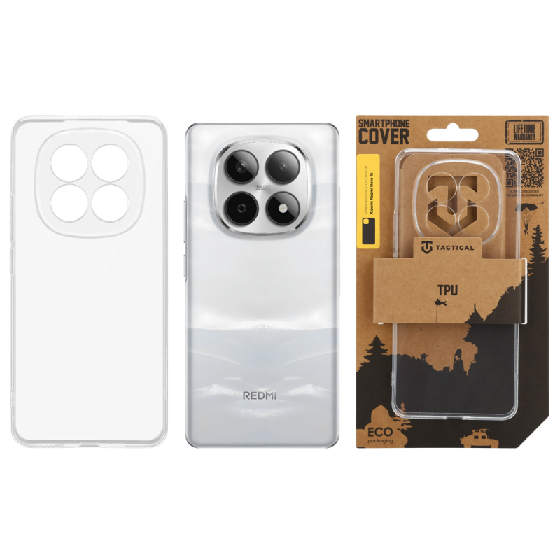 Tactical TPU Kryt pro Xiaomi Redmi Note 15 Transparent