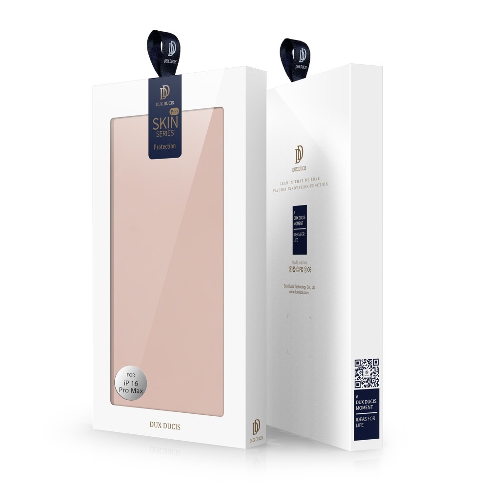 DUX knížkové pouzdro na iPhone 16 Pro Max - růžovozlaté