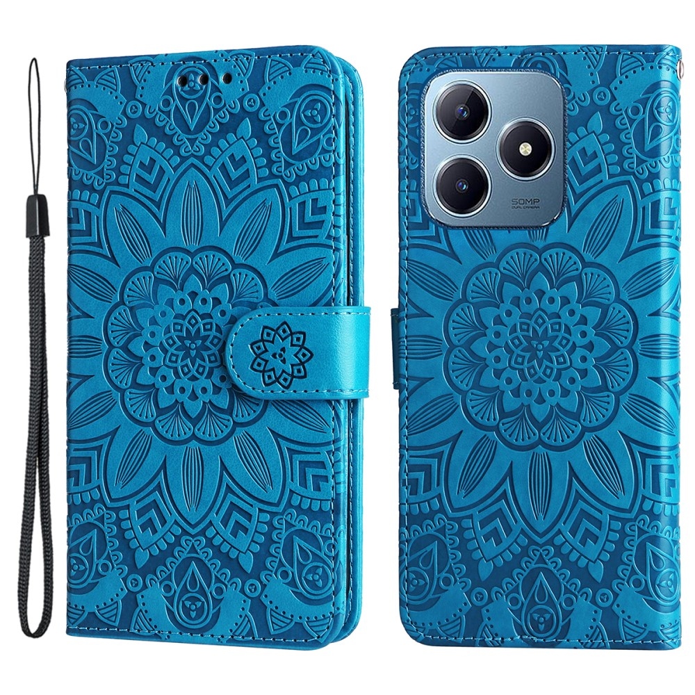 Sunflower knížkové pouzdro na Realme Note 60 - modré