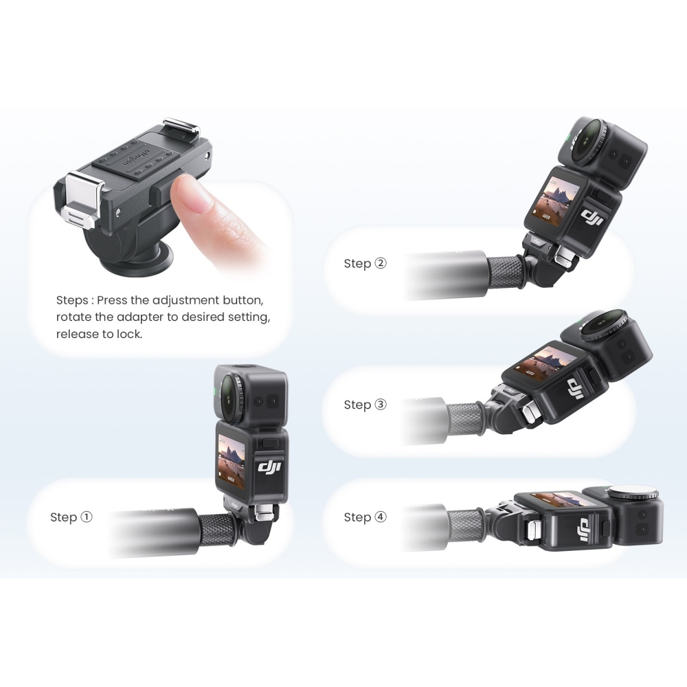 AMAGISN oboustranně nastavitelný rychloupínací adaptér pro DJI Osmo Action 6