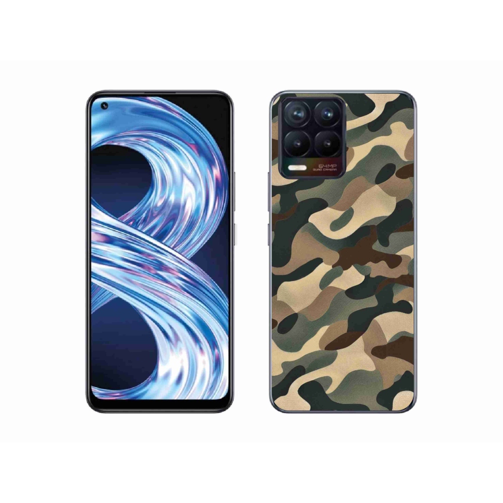 Gelový kryt mmCase na Realme 8 Pro - maskáčový vzor 11