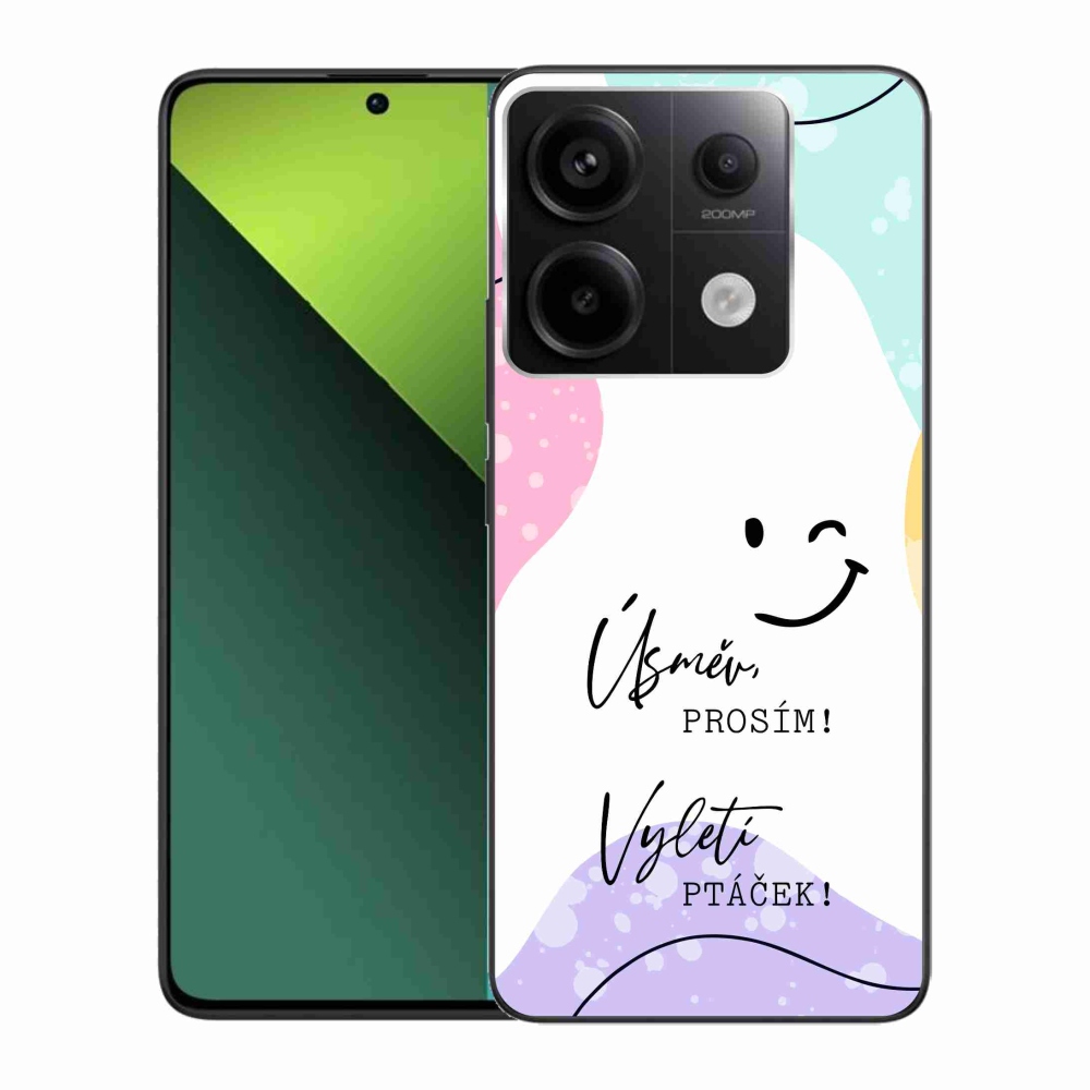 Gelový kryt mmCase na Xiaomi Redmi Note 13 Pro 5G/Poco X6 5G - vtipný text 4 bílé pozadí