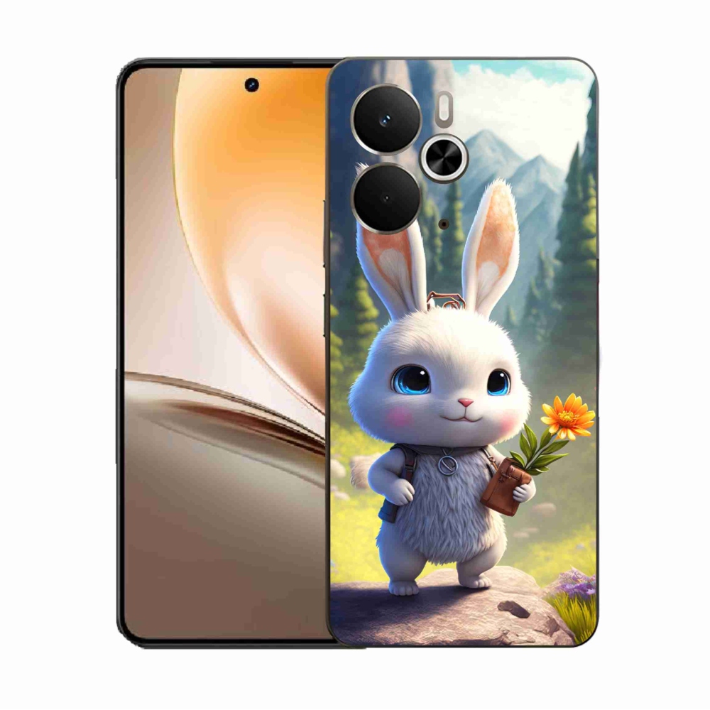 Gelový kryt mmCase na Realme 14 5G - roztomilý králíček