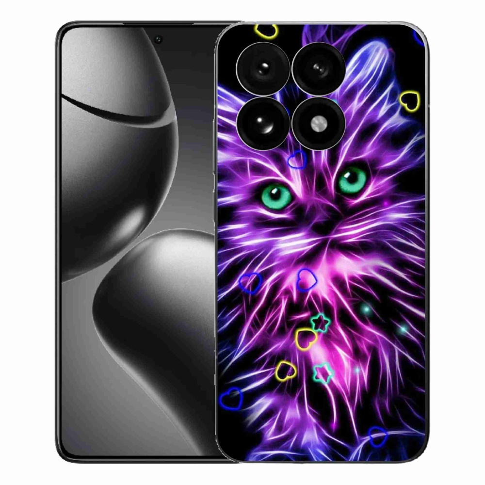 Gelový kryt mmCase na Xiaomi 15T - abstraktní kočka