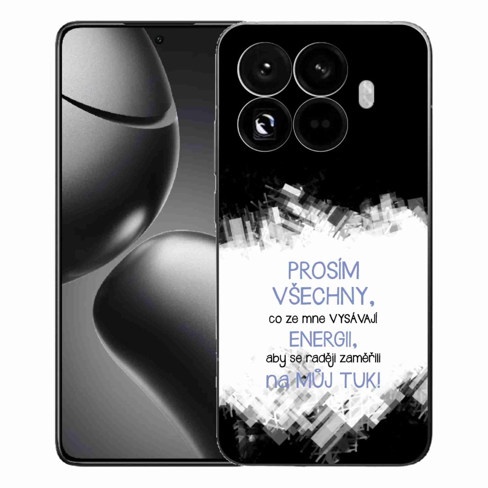 Gelový kryt mmCase na Xiaomi 15T Pro - vtipný text 1 modrý
