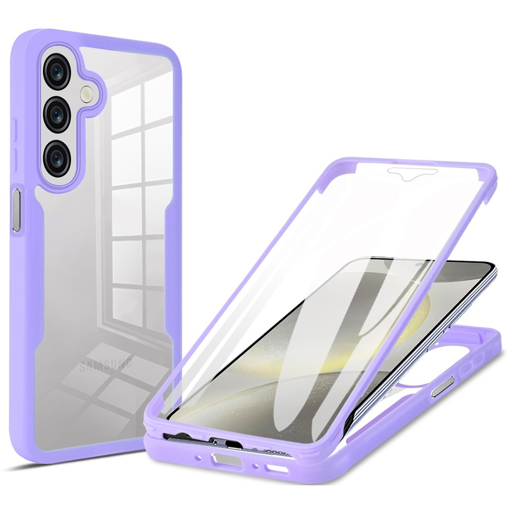 Acryl gelový obal s rámečkem pro ochranou displeje na Samsung Galaxy A26 5G - fialový
