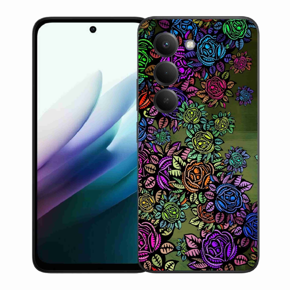 Gelový kryt mmCase na Xiaomi Redmi 15 4G/5G (171mm) - květiny 6