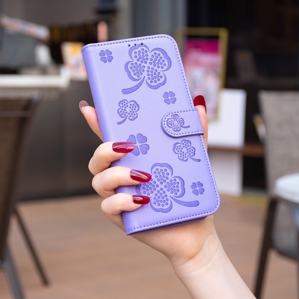 Clover knížkové pouzdro na Xiaomi Redmi 13 4G/Poco M6 4G - fialové
