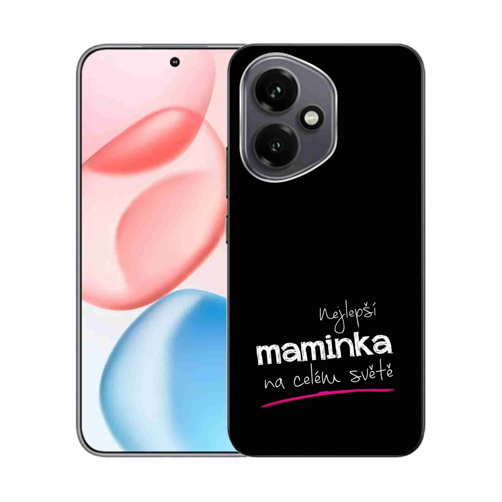 Gelový kryt mmCase na Honor 400 - nejlepší maminka 4 černé pozadí
