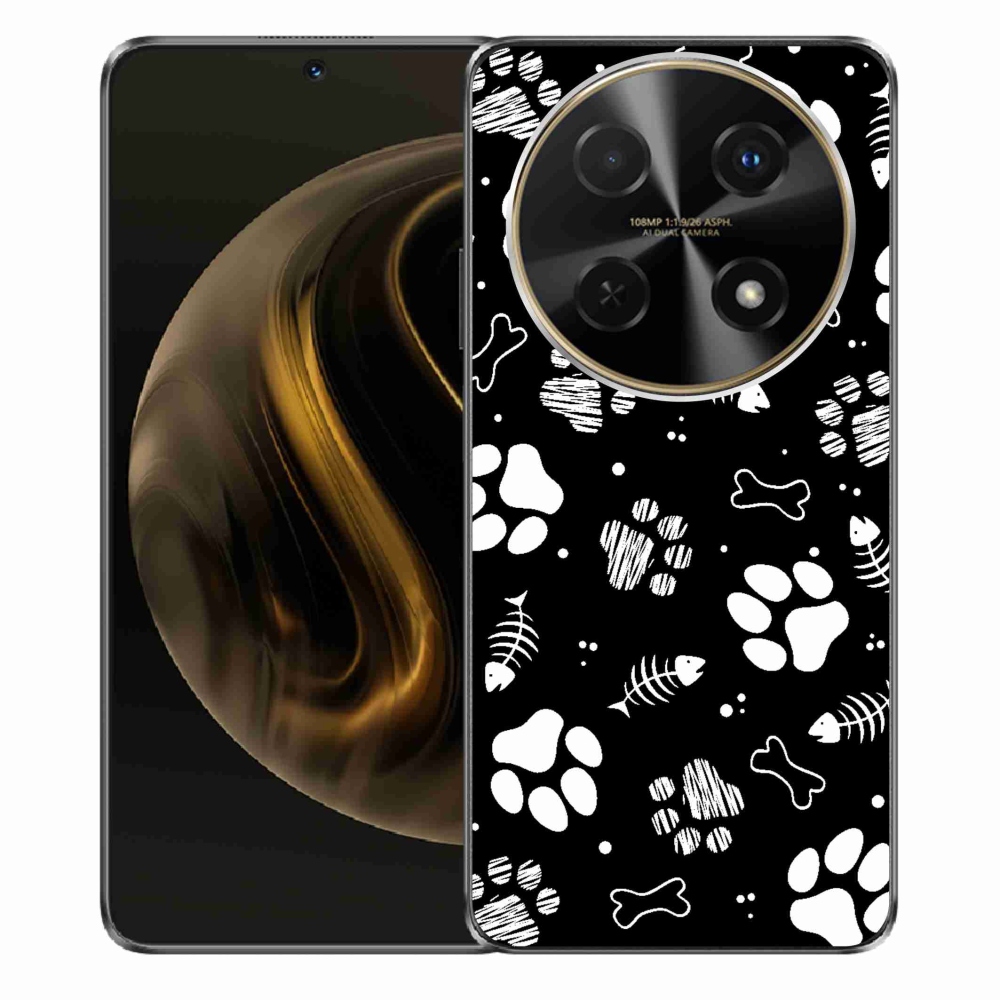 Gelový kryt mmCase na Huawei Nova 12i - psí tlapky