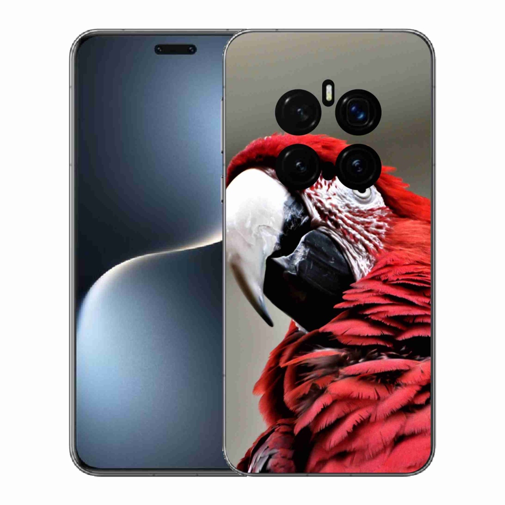 Gelový kryt mmCase na Honor Magic 7 Pro 5G - papoušek ara červený