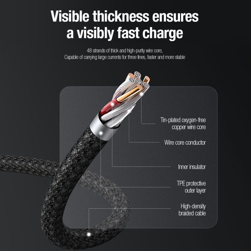 Nillkin Datový Kabel Swift Pro 3v1 1,5m Black