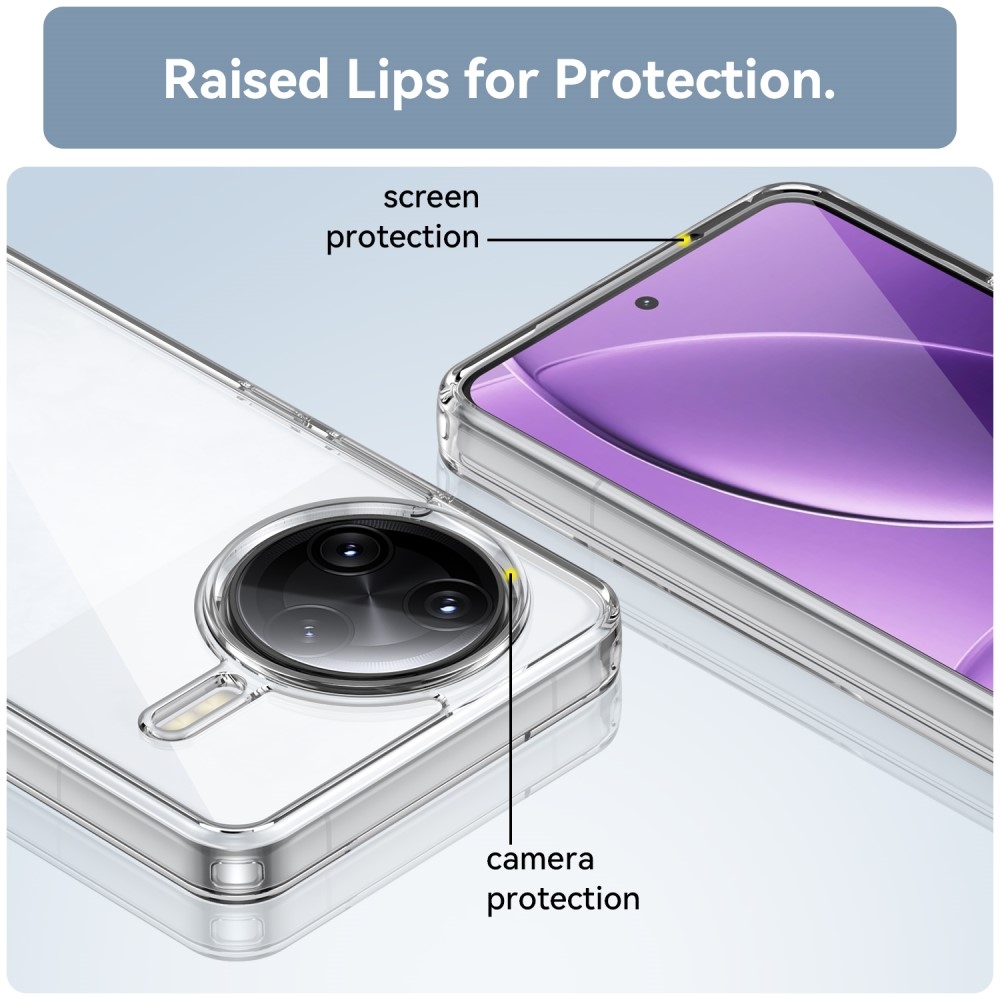 Gelový obal s pevnými zády na Xiaomi Poco F7 Ultra - průhledný