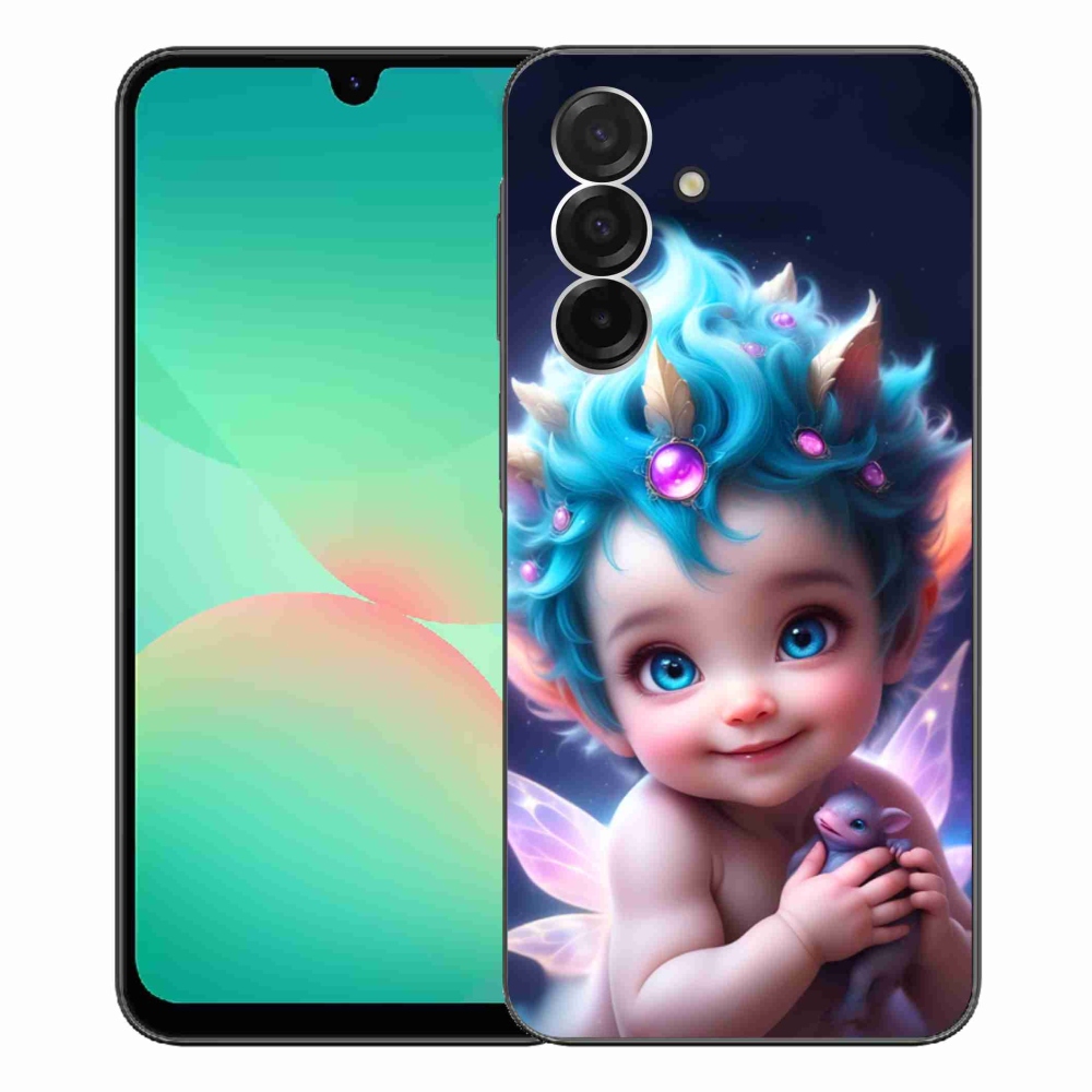 Gelový kryt mmCase na Samsung Galaxy A26 5G - dítě s motýlími křídly
