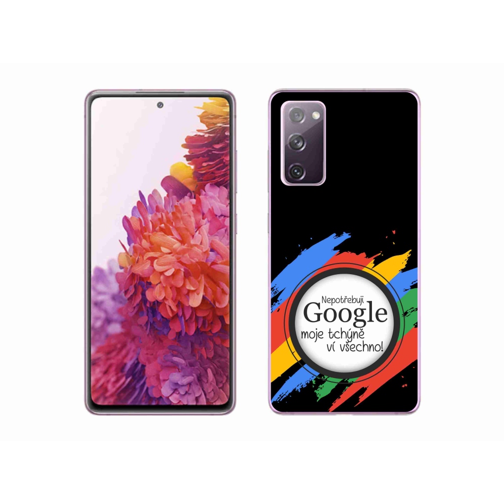 Gelový kryt mmCase na Samsung Galaxy S20 FE - tchýně ví všechno černé pozadí