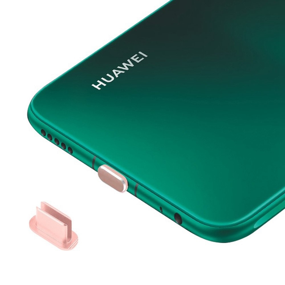 Hliníková krytka proti prachu pro USB-C port - růžovozlatá