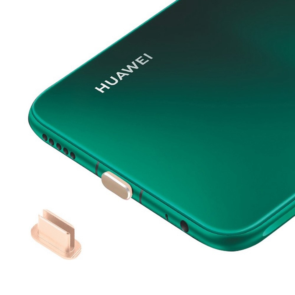 Hliníková krytka proti prachu pro USB-C port - zlatá
