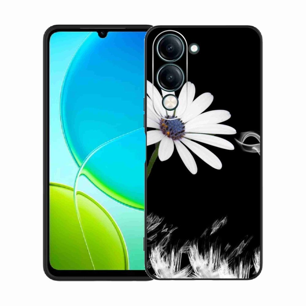Gelový kryt mmCase na Vivo Y29s 5G - bílá květina