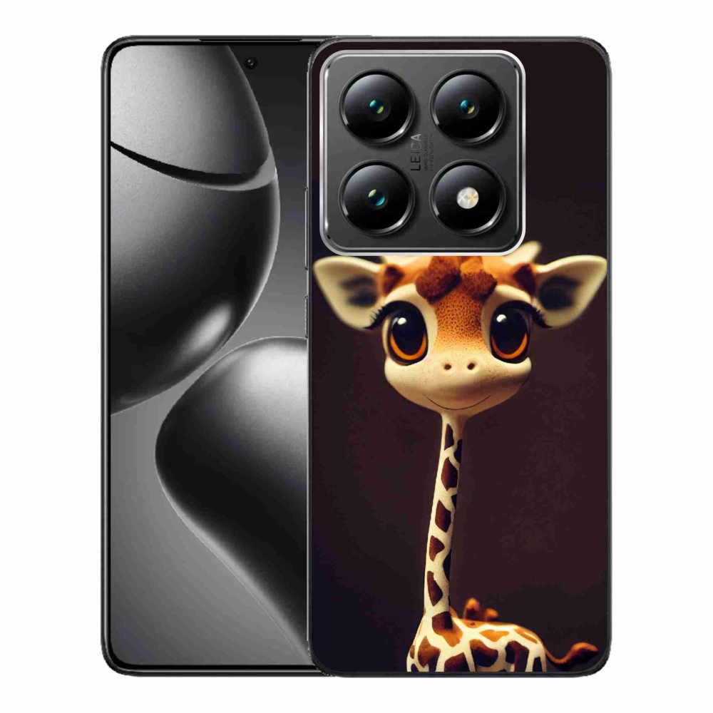 Gelový kryt mmCase na Xiaomi 14T Pro - malá žirafa