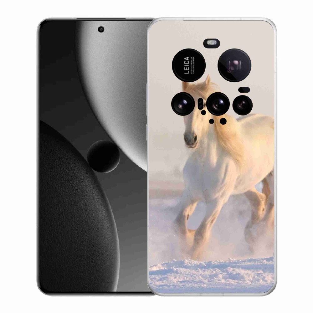 Gelový kryt mmCase na Xiaomi 15 Ultra - kůň ve sněhu